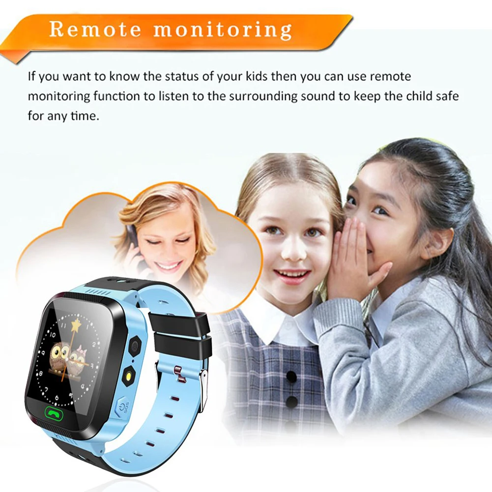  Kinder Smart Uhr Kamera Beleuchtung Touch Screen SOS Anruf LBS GPS Tracker Kinder Uhr Kamera 2G SIM