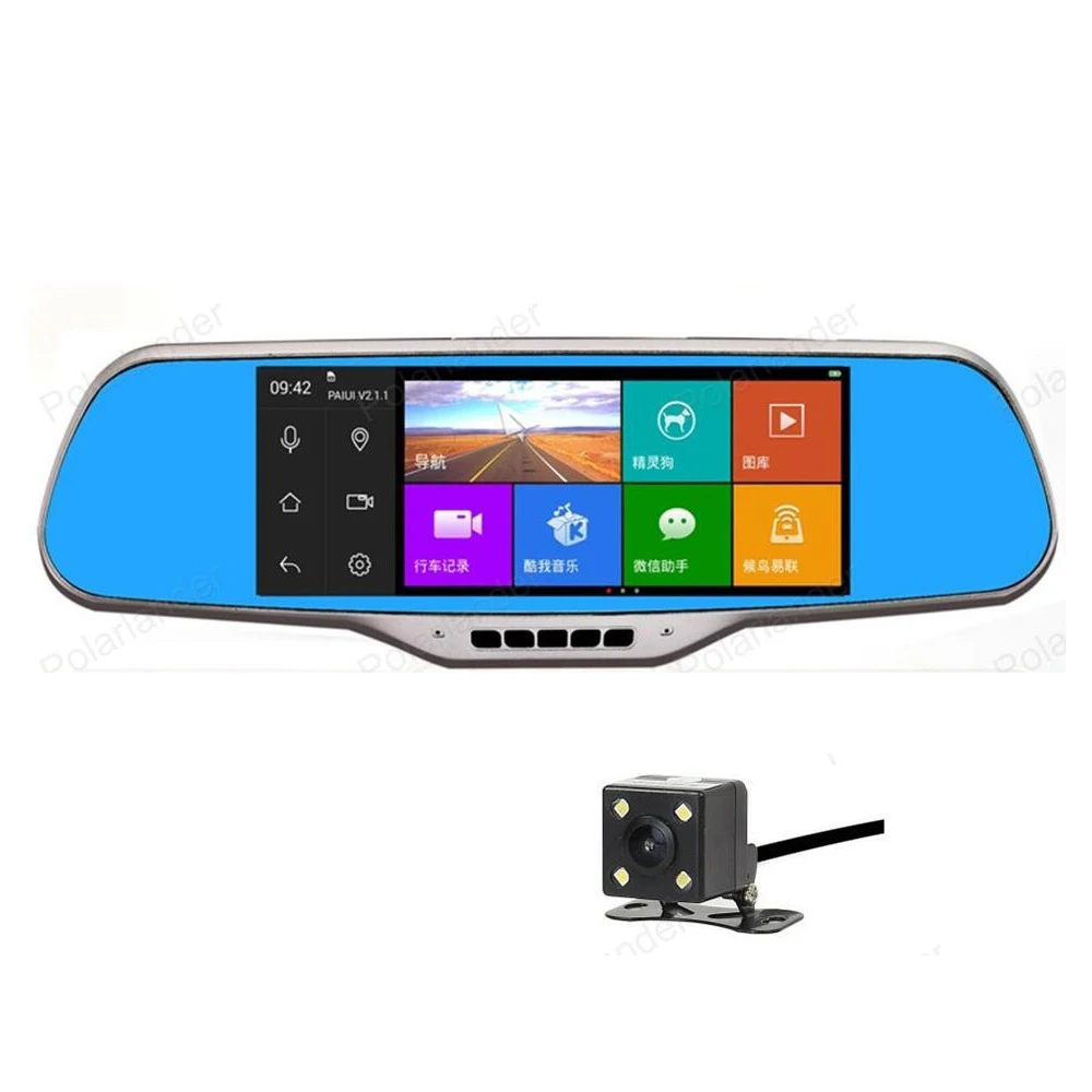 Newest 7 inch Full HD 1080PCar Rearview Mirror DVR CarCamera Parking Night VisionCar DVR Camera Video Recorder Free Ship