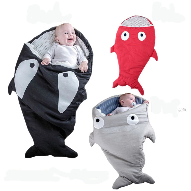 2016 Fashion ChumBuddy Sleeping Bag for Baby Boys and Girls Black Red