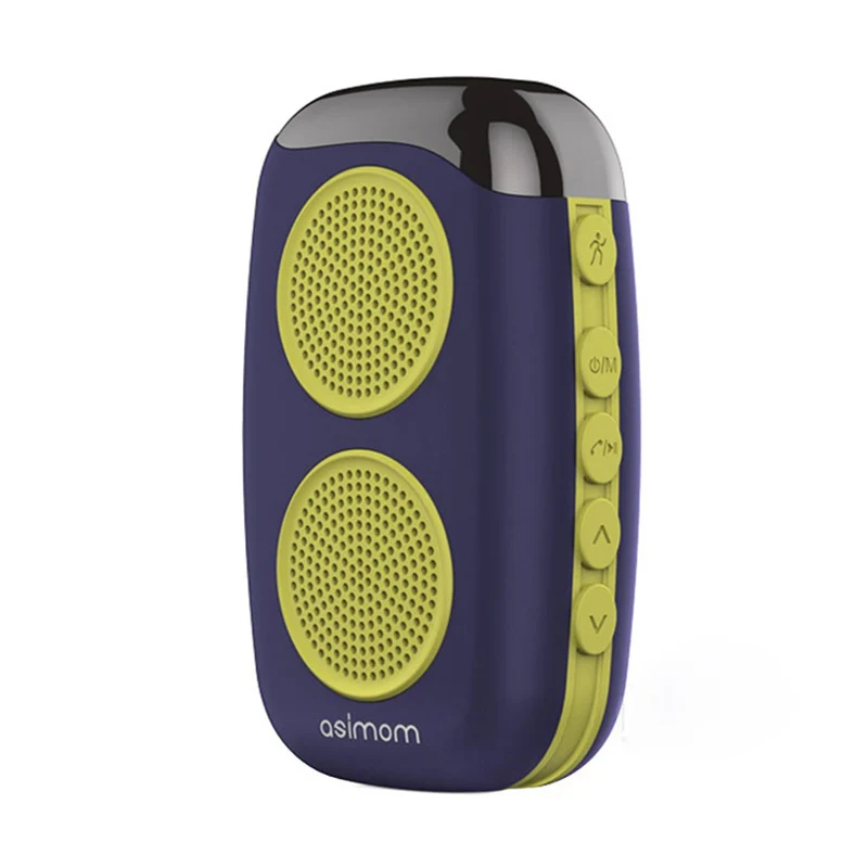 С розничной коробкой M15 Смарт носимый Шагомер Bluetooth Динамик портативный для улицы спортивный стереофонические громкоговорители FM радио - Цвет: Yellow