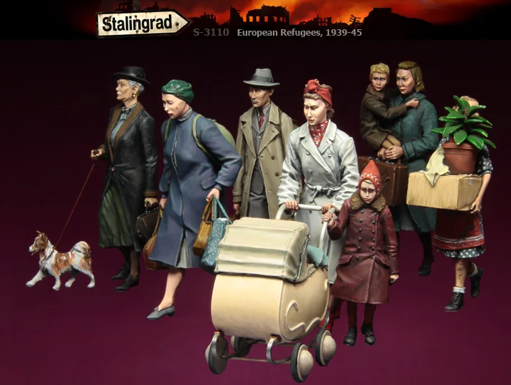 

Stalingrad S-3110 European Refugees (1939-45) 1/35 Resin Model Kit