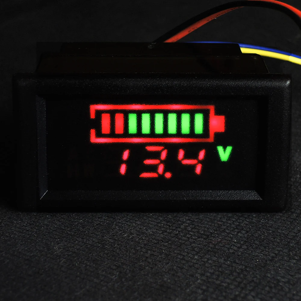 DC 12V/24V Charge capacity Power Gauge Voltmeter Voltage tester