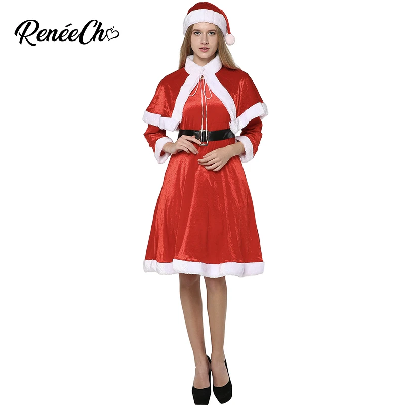 クリスマス衣装サンタ句のため大人女性サンタクローススウィーティーコスチューム女性赤厚いクリスマス新年のパーティー Holidays Costumes Aliexpress