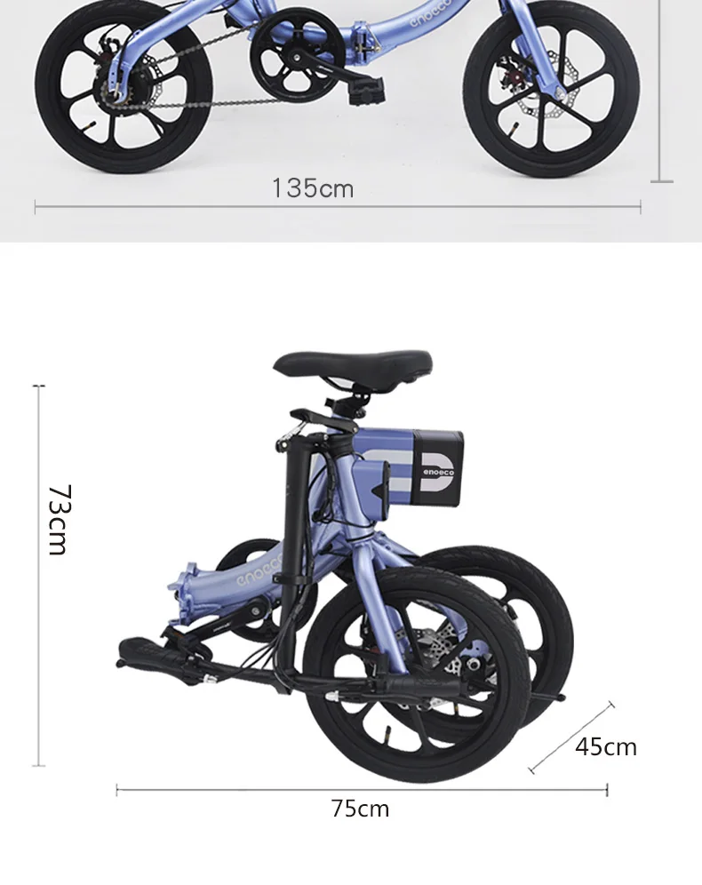 Discount 16inch electric bicycle  fold Urban lightweight couple electric mobility bicycle Princess power bicycle 36V 250W  Ebike 21