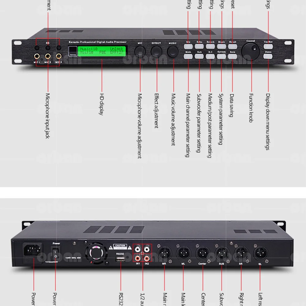 X5 профессиональный предэффектный антивоющий процессор реверберации эквалайзер KTV профессиональные эффекты