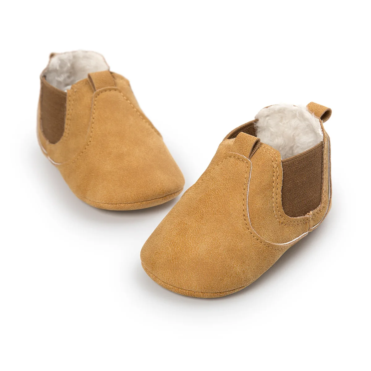 ROMIRUS/зимние маленькие детские ботильоны из искусственной кожи с плюшевой подкладкой; модная леопардовая обувь для малышей; детские мокасины