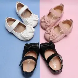 2019 г. Новые Осенние тонкие туфли для девочек детская обувь для маленьких девочек нескользящая обувь для маленькой принцессы с мягкой