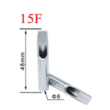 Советы по татуировке для игл 50 шт. насадки из нержавеющей стали наконечники для татуировки SST-312-15FT