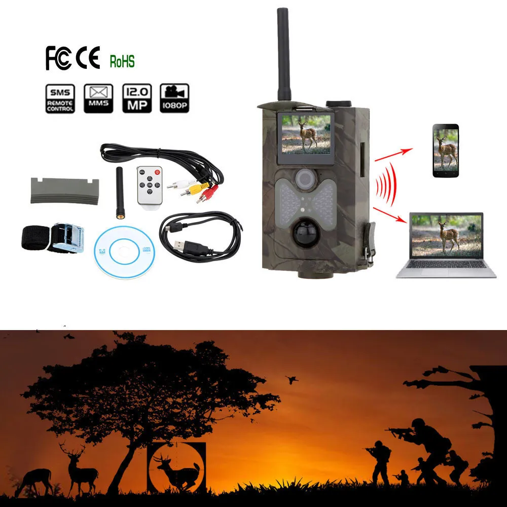 Hunting Camera Photo Traps MMS GPRS Wild Camera 12MP HC500M Digital