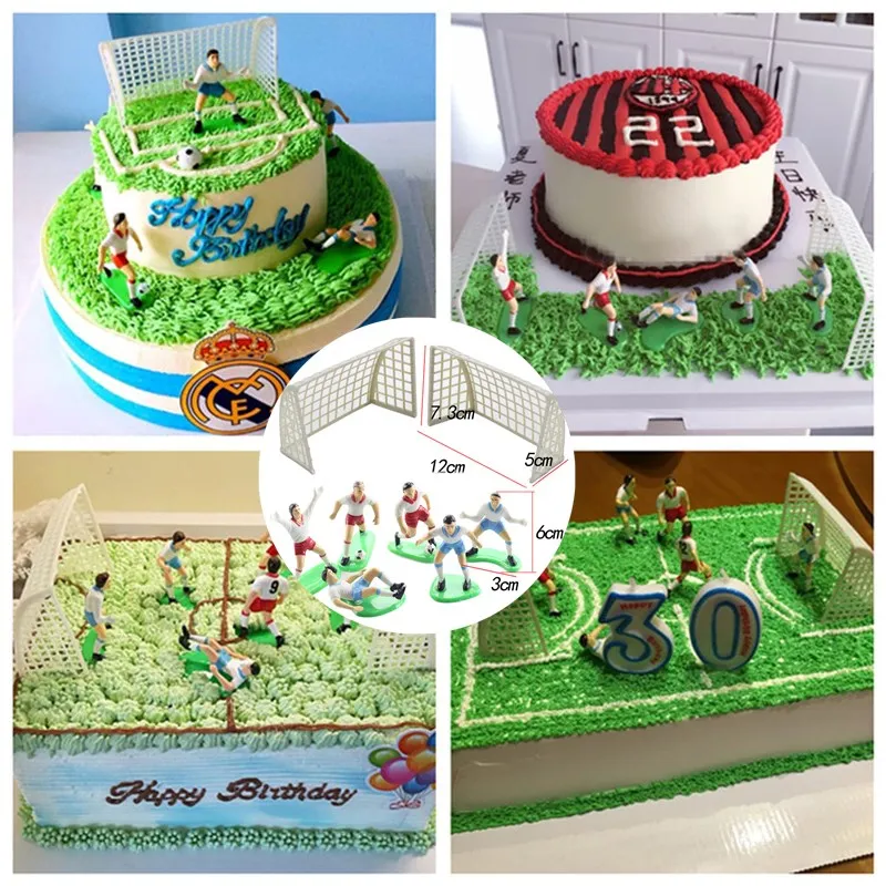 

1Set Football Soccer Game Cake Topper Birthday Cake Kids Doll Toy Home Decor Baking Cupcake Party Supplies For Cake Decoration