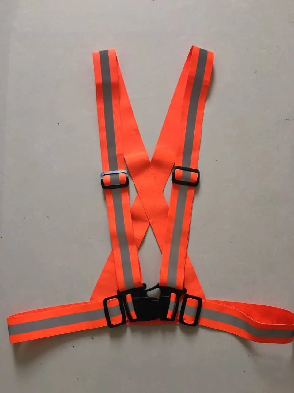 100pcs 360 Degrees High Visibility Neon Safety Vest Reflective Belt Safety Vest Fit for Running Cycling Sports Outdoor Clothes