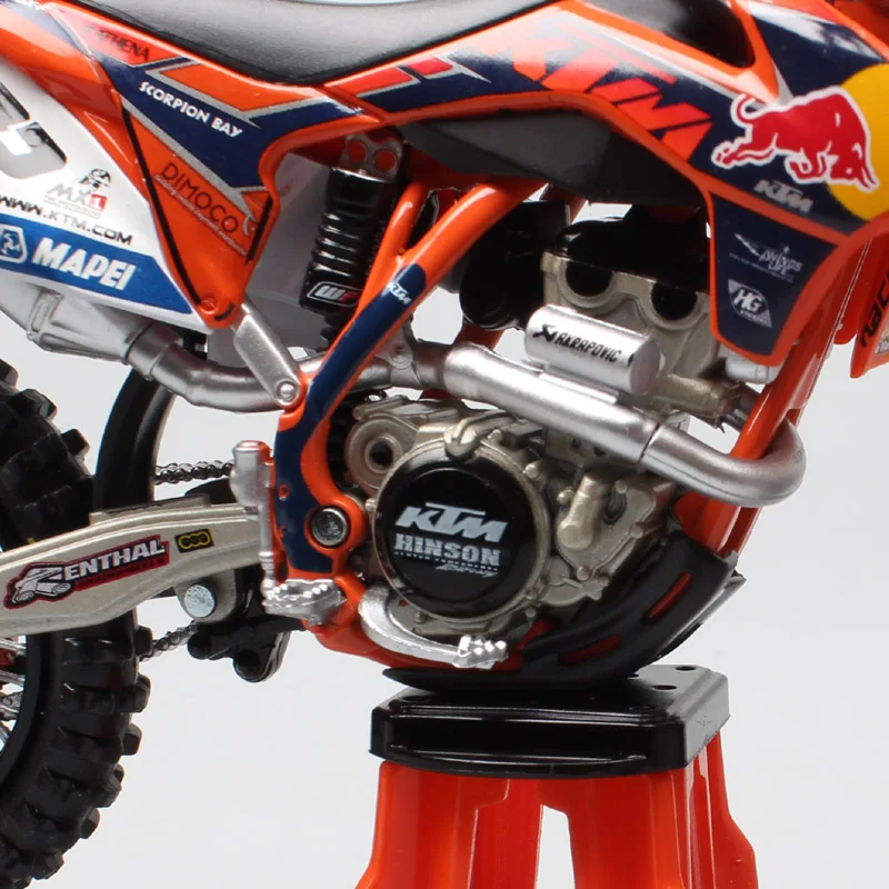 1/12 KTM 350 SXF SX-F мотоциклистов 222 Tony Cairoli MX1 масштабная модель мотоцикла под давлением Миниатюрная модель redbull и автомобиль игрушки автомобили