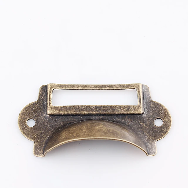 12pcs File Name Card Cabinet Handles Label Holder Antique 12pcs File Name Card Cabinet Handles Label Holder Antique Bronze Drawer Pull Frame
