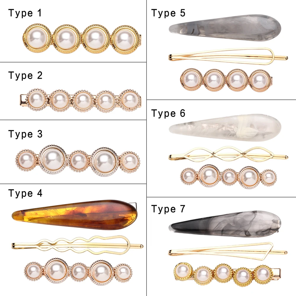 Модные романтические жемчужные заколки для волос, заколки для женщин и девушек, зажимы для волос заколка для волос, аксессуары для девочек, необычные металлические заколки для волос