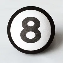 Черный, белый цвет 8 круглый шар крошечные очаровательны мультфильм куклы Телевизионные антенны мяч ева пены воздушные топперы украшение автомобиля укладки крыши орнамент