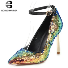 BONJOMARISA New Large Size 32-43 Pointed Toe Pumps Women 2019 Autumn Large Size 32-43 Sexy Women High Heels Party Shoes Woman BONJOMARISA New Large Size 32-43 Pointed Toe Pumps Women 2019 Autumn Large Size 32-43 Sexy Women High Heels Party Shoes Woman