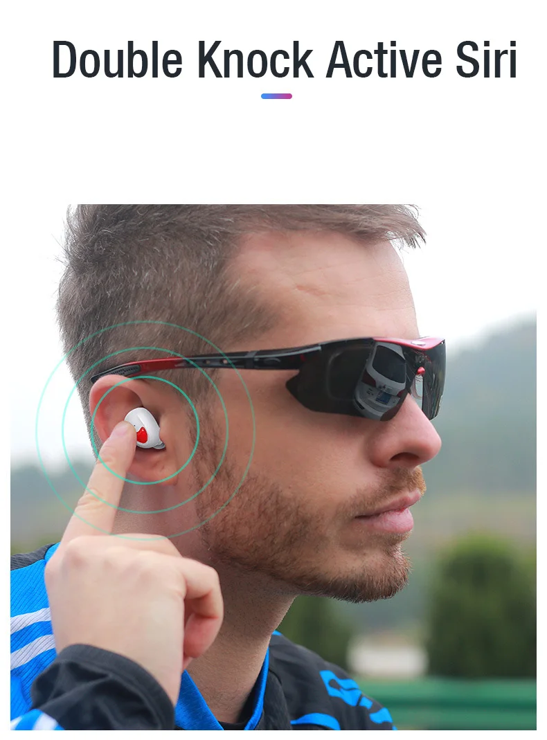 TWS-TW20 наушники Bluetooth 5,0 беспроводные наушники спортивные наушники 3D стерео звук вкладыши с портативным микрофоном и зарядным устройством