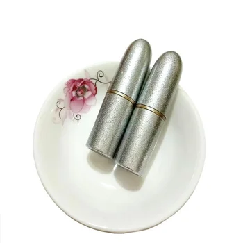 

50pcs New arrival 5g Empty lip balm tube bullet shape lipstick lipgloss tube silver for women diy Cosmetic Packing free shipping