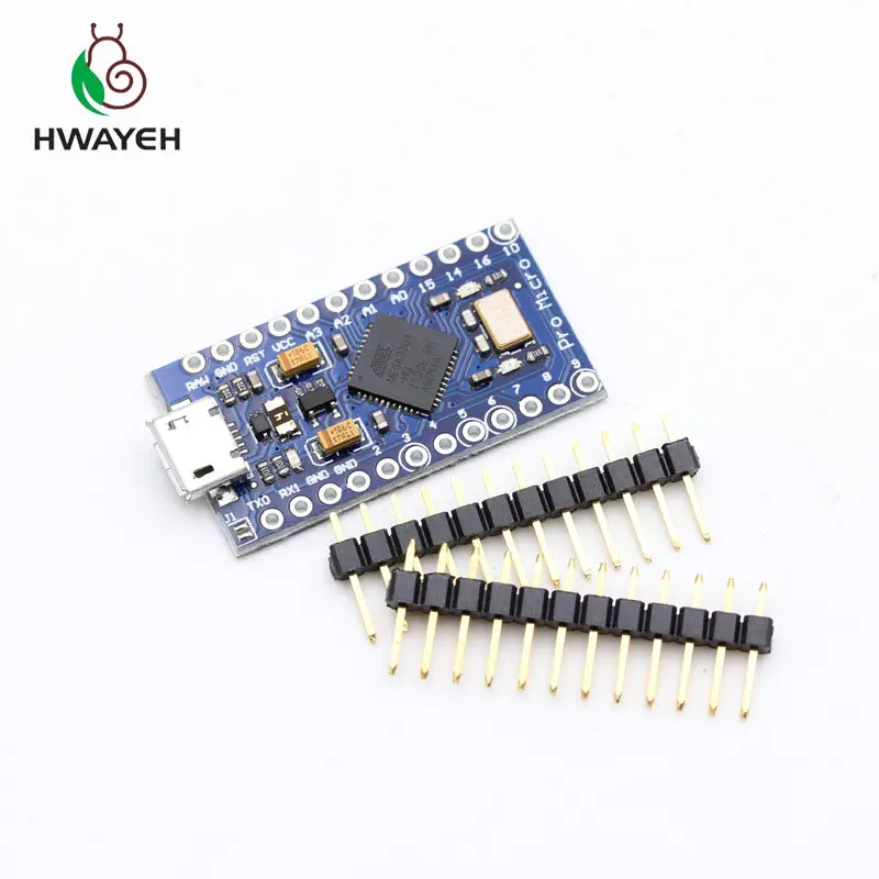 Pro Micro ATmega32U4 5 в 16 МГц замена ATmega328 для Mini на 2 рядный штырьковый разъем arduino Leonardo