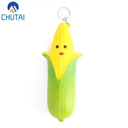 Jumbo двухстороннее выражение Mr Corn Squishies PU искусственные фрукты, овощи телефон ремни Kawaii замедлить рост игрушки 17,5*5 см