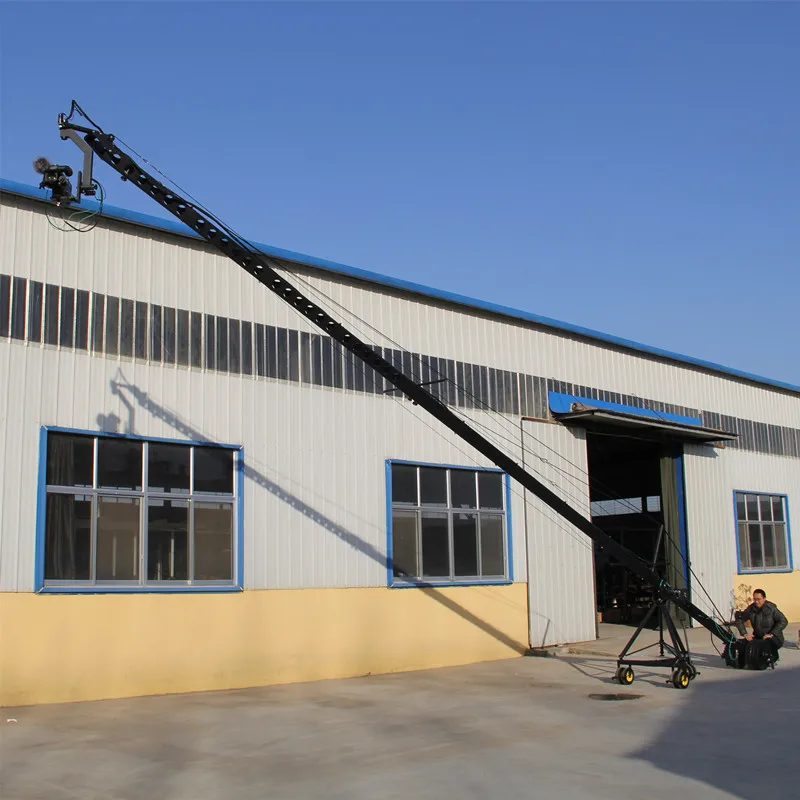 US $1.850.00 12m 2 Axis Jimmy Jib Crane For With Motorized Dutch Head Loading 16kg Professional Jimmy Crane Jib