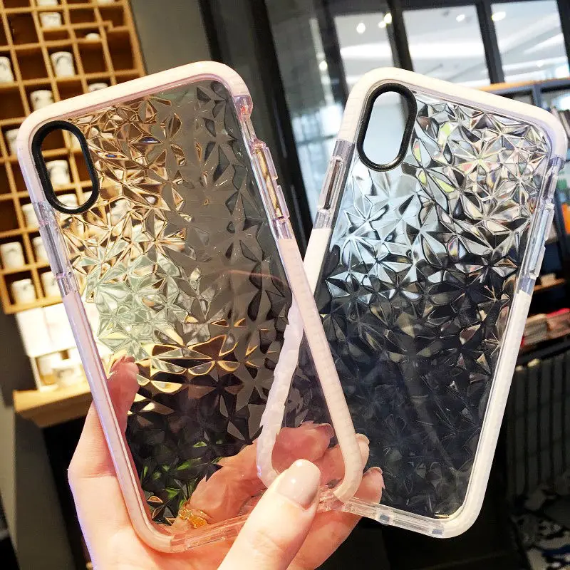 Luxury-Geometric-Diamond-Transparent-Soft-TPU-Clear-Phone-Case-For-iPhone-X-7-7-Plus-6 (1)