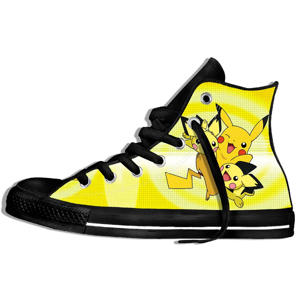 

3D Pokemon Pikachu Sneakers For Men Women Fashioncasual Anime Cartoon Clothing Cute Costume Canvas Shoes