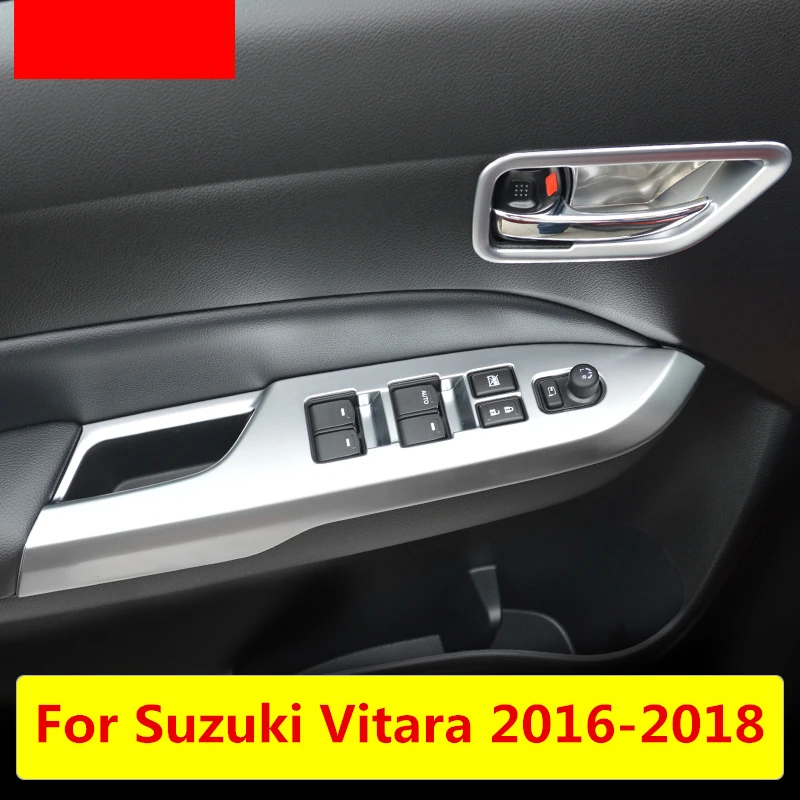 Для Suzuki Vitara 2016 2018 автомобильный Стайлинг крышка внутренней дверной ручки дверная
