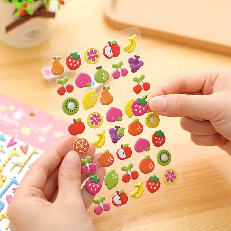 SLPF Children Cartoon Anime 3D Stereo Stickers Kindergarten Rewards Self-adhesive Paper Mobile Phone Diary Decoration Toys H02 SLPF Children Cartoon Anime 3D Stereo Stickers Kindergarten Rewards Self-adhesive Paper Mobile Phone Diary Decoration Toys H02
