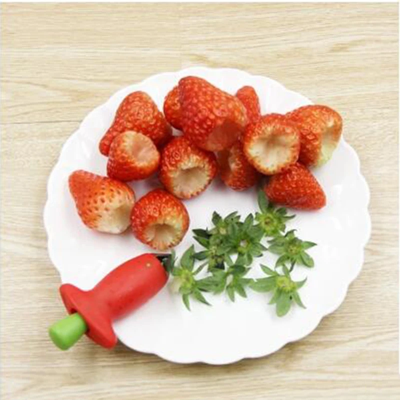 Новые фрукты легко портной Remover клубника стволовых листья Кухня Инструменты Горячая 10