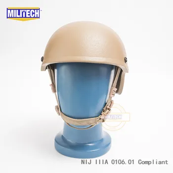 

Militech CB High Cut Infantry helmet Level IIIA 3A Ballistic Aramid Bulletproof Helmet With 5 Years Warranty With Test Video