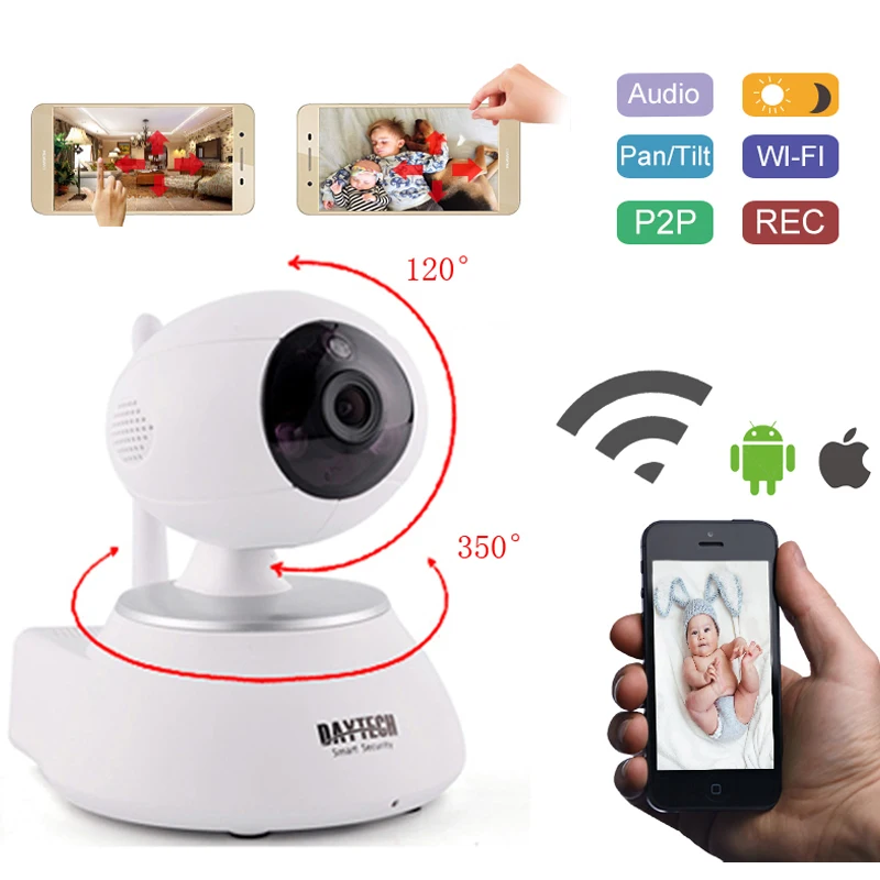 bilder für Daytech wifi ip-kamera drahtlose überwachungskamera wi-fi p2p netzwerk baby monitor nachtsicht zwei-wege audio motion detection alarm bilder für Daytech wifi ip-kamera drahtlose überwachungskamera wi-fi p2p netzwerk baby monitor nachtsicht zwei-wege audio motion detection alarm
