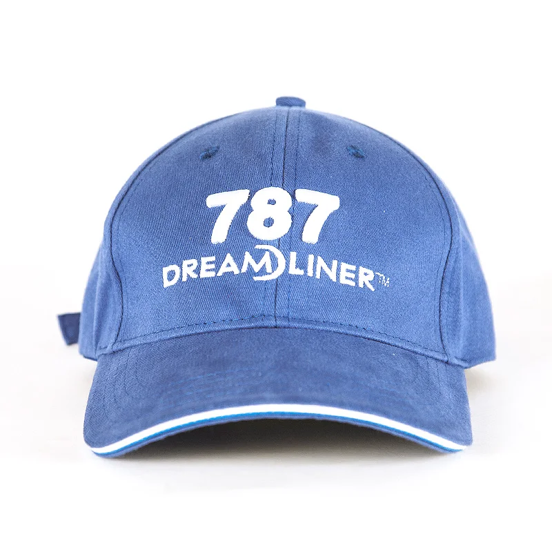 Boeeing / 787 Dream Liner бейсбольная кепка хлопок синий регулируемый подарок для полета в