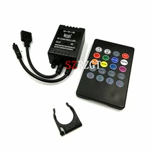 20 клавиш музыкальны ИК-контроллер черный звук сенсор пульт дистанционного управления для RGB светодиодные ленты высокого качества
