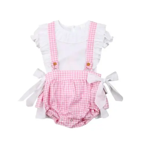 Vêtements princesse pour nouveau-né | 2 pièces, haut à manches courtes, avec bretelles et Short, pour enfants, nouvelle collection 2019