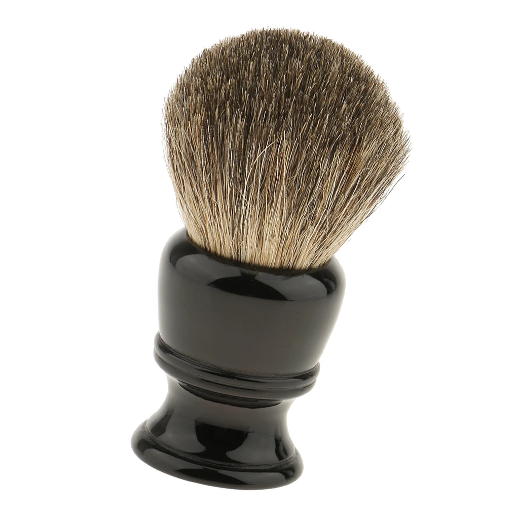 Men's Shave Set Badger Hair Shaving Brush+ Stainless Steel Soap Mug Bowl