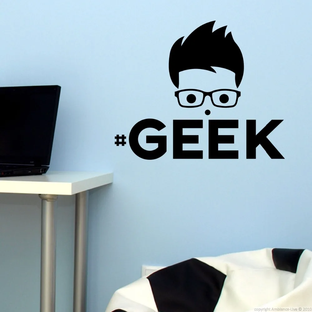 Geek Cartoon Wall Stickers Poster Mural Wall Decals Art Home Decor