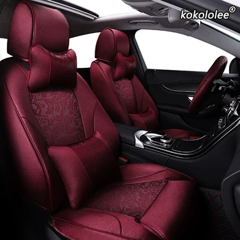 

kokololee Custom Cloth car seat covers For Hyundai Sonata Elantra Tucson i30 IX35 IX25 MISTRA Verna SantaFe ENCINO car seats