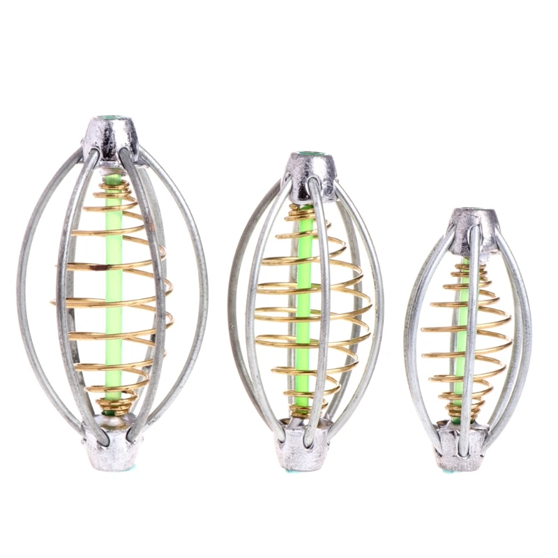 

OOTDTY 6 Wire Method Carp Fishing Feeder Swim Feeders Spring Lead Sinker 5cm 6cm 7cm