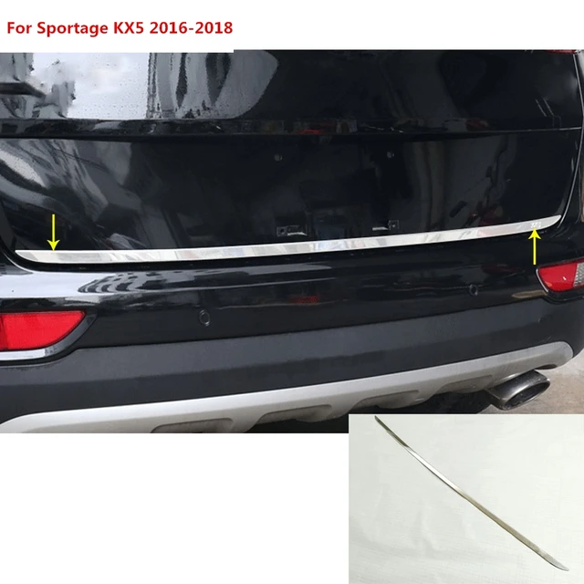 Car Stainless Steel Rear Back Door License Tailgate Per Frame Car Stainless Steel Rear Back Door License Tailgate Per Frame Plate Trim Lamp Trunk 1pcs For