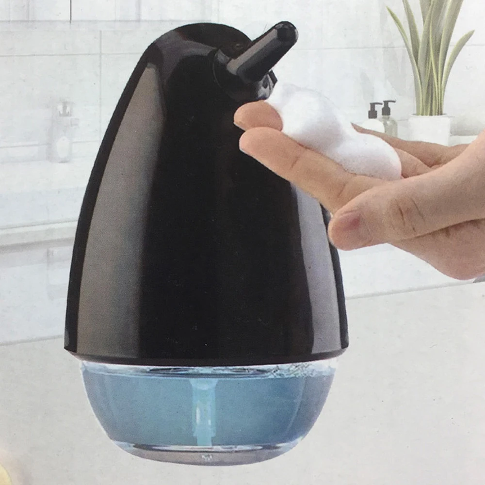 320ml Portable Foam Soap Dispenser Press Automatic Smart Soap Dispenser Touch-free Sanitizer Built-in Infrared Kitchen Bathroom