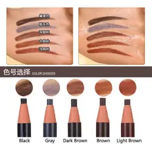 2X карандаш для макияжа; карандаш для глаз, для бровей, стойкая краска для усиления цвета бровей оттенок гель татуировки Водонепроницаемый бровей Макияж Косметические естественный длительный