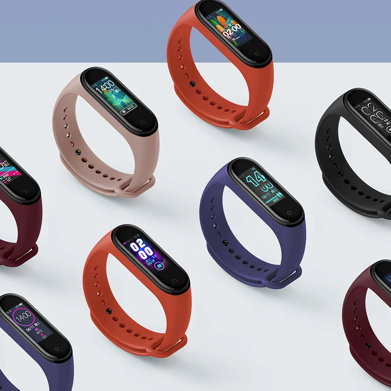 Xiaomi Mi Band 4 оригинал 2019 новейший музыкальный смарт браслет Miband фитнес с пульсом 135