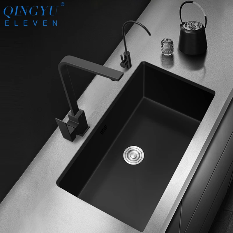 Low Price Kitchen Sink Nanometer Antibacterial Black 304 Stainless