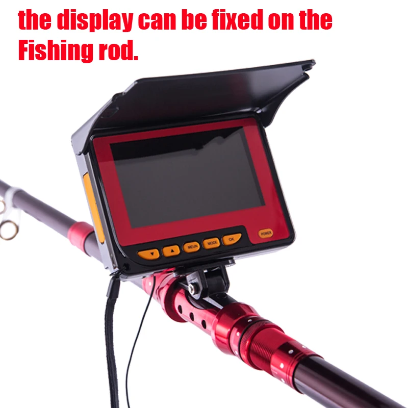 

4.3'' Color Digital LCD 1000TVL Fish Finder HD Fishing Video Camera Monitor Underwater DVR Recorder Fishing Camera 20M Cable