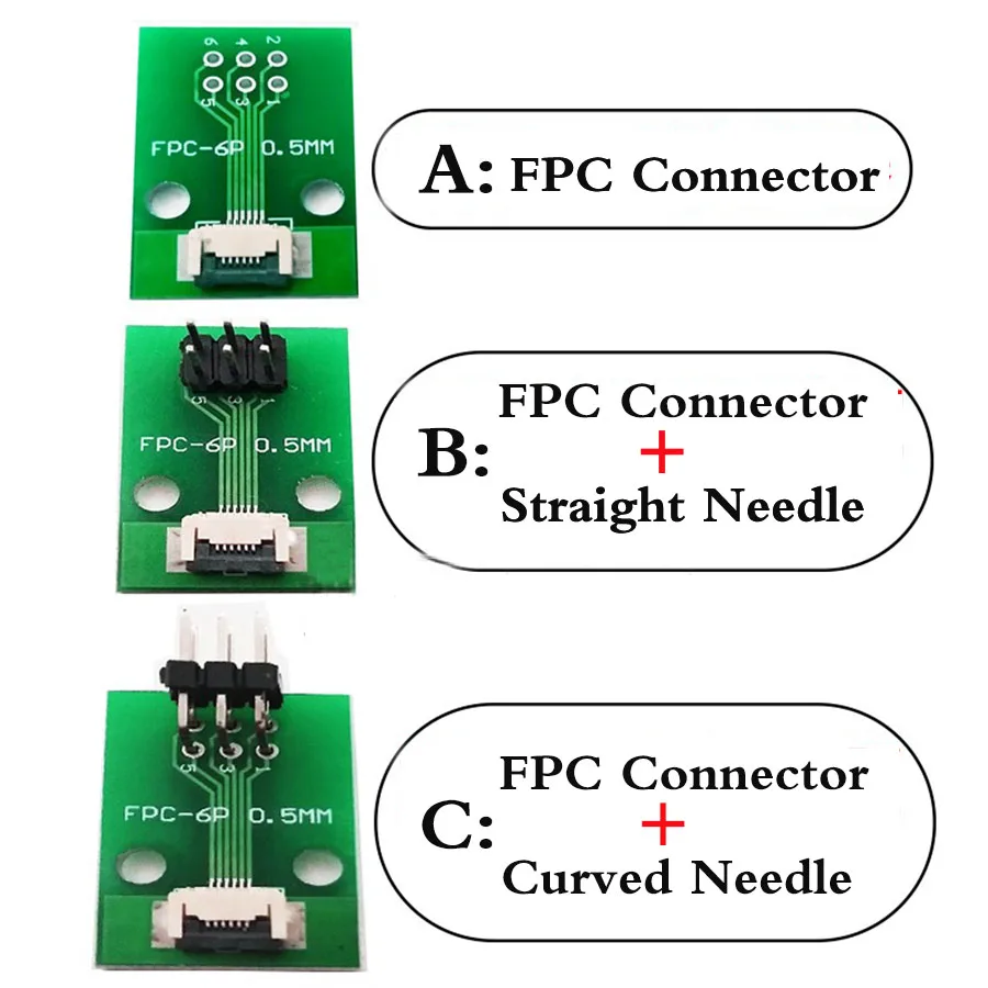 1 шт. FPC FFC кабель 6 8 10 12 20 24 30 40 50 60 80 PIN 0 5 мм штекер соединителя SMT адаптер до 2 54 00