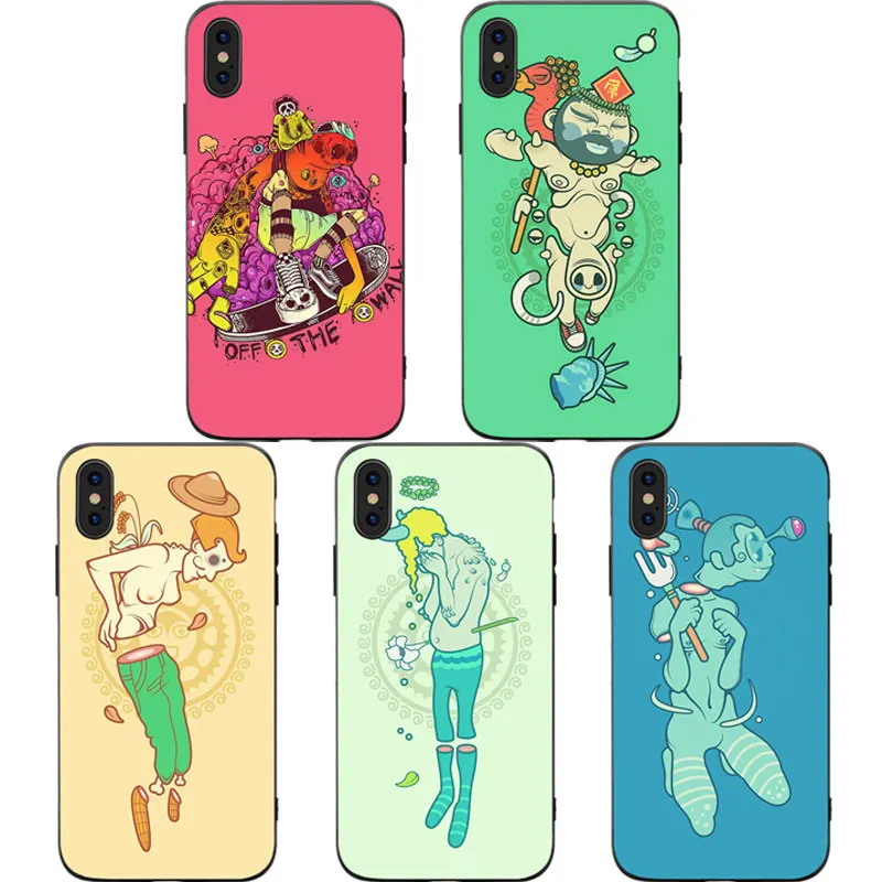 

Graffiti Personality Phone Cases Cover for iphone X XR XS MAX 6 6s 7 8 Plus TPU Cover Coque For iphone 7 8Plus iphone 5SE Cases
