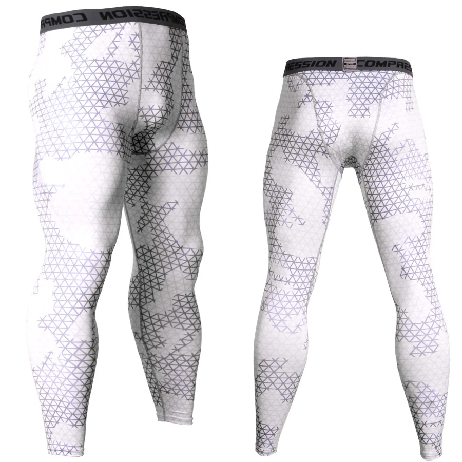 3D камуфляж Джоггеры для мужские тренировочные брюки быстросохнущие Бодибилдинг компрессия брюки мужские фитнес колготки MMA тренажеры Леггинсы мужские s брюки