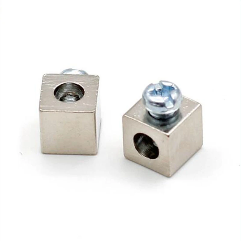 SMD copper terminal block LED pcb aluminum Lighting 5MM square M2.5 connector X100Connectors