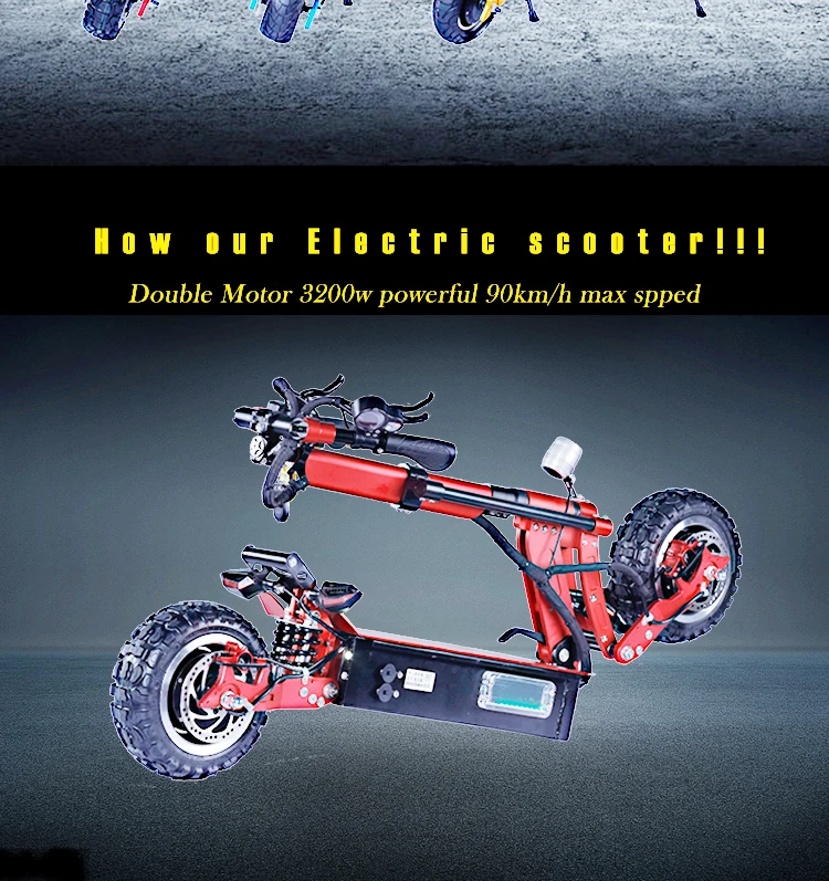 Discount 5000W 95KMH Electric Scooter High Speed motor Samsung Foldable Adult Electrico Off road Powerful Hoverboard Skateboard Longboard 1